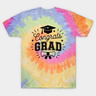 Congrats Grad Bold Typography T-Shirt